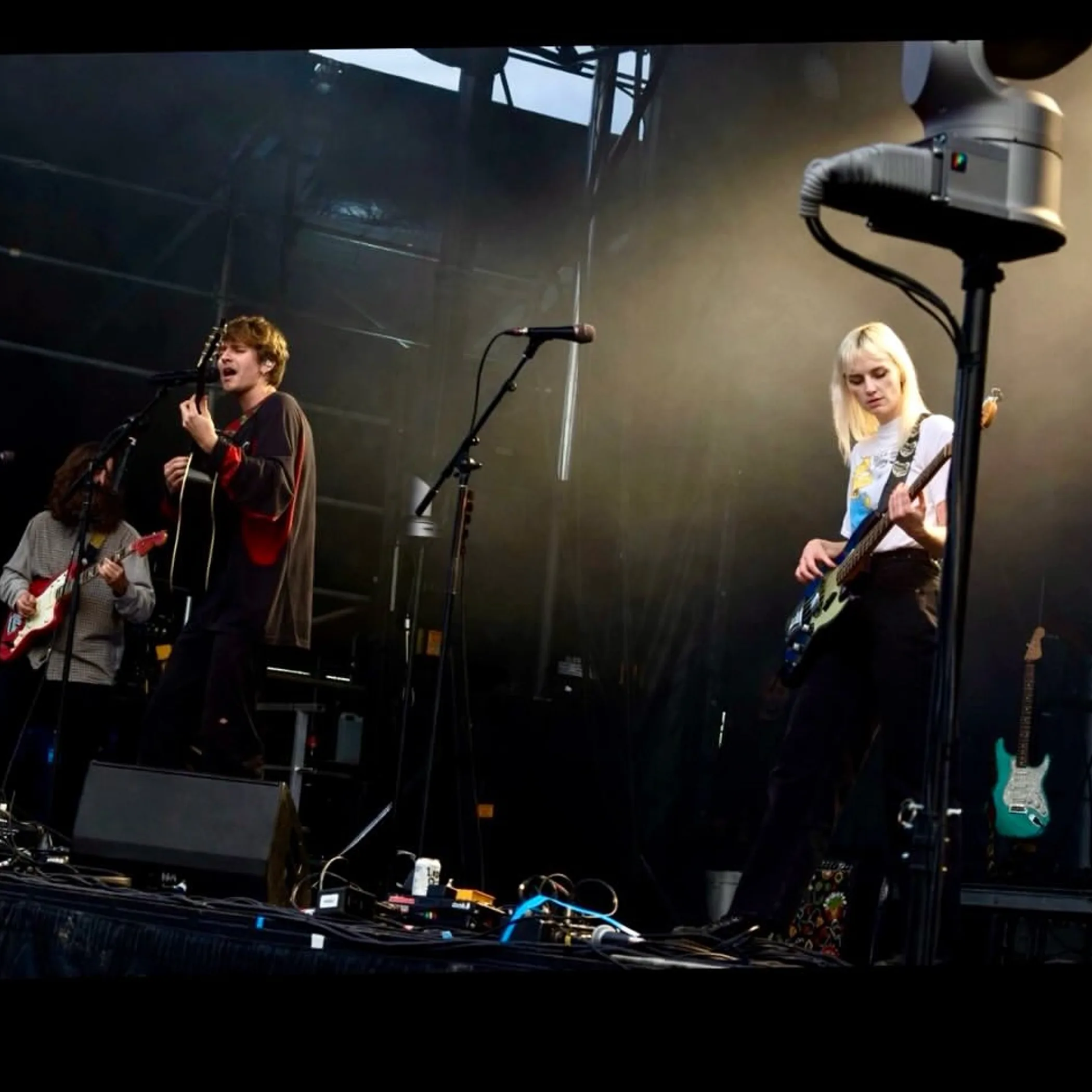 well-lit concert scene