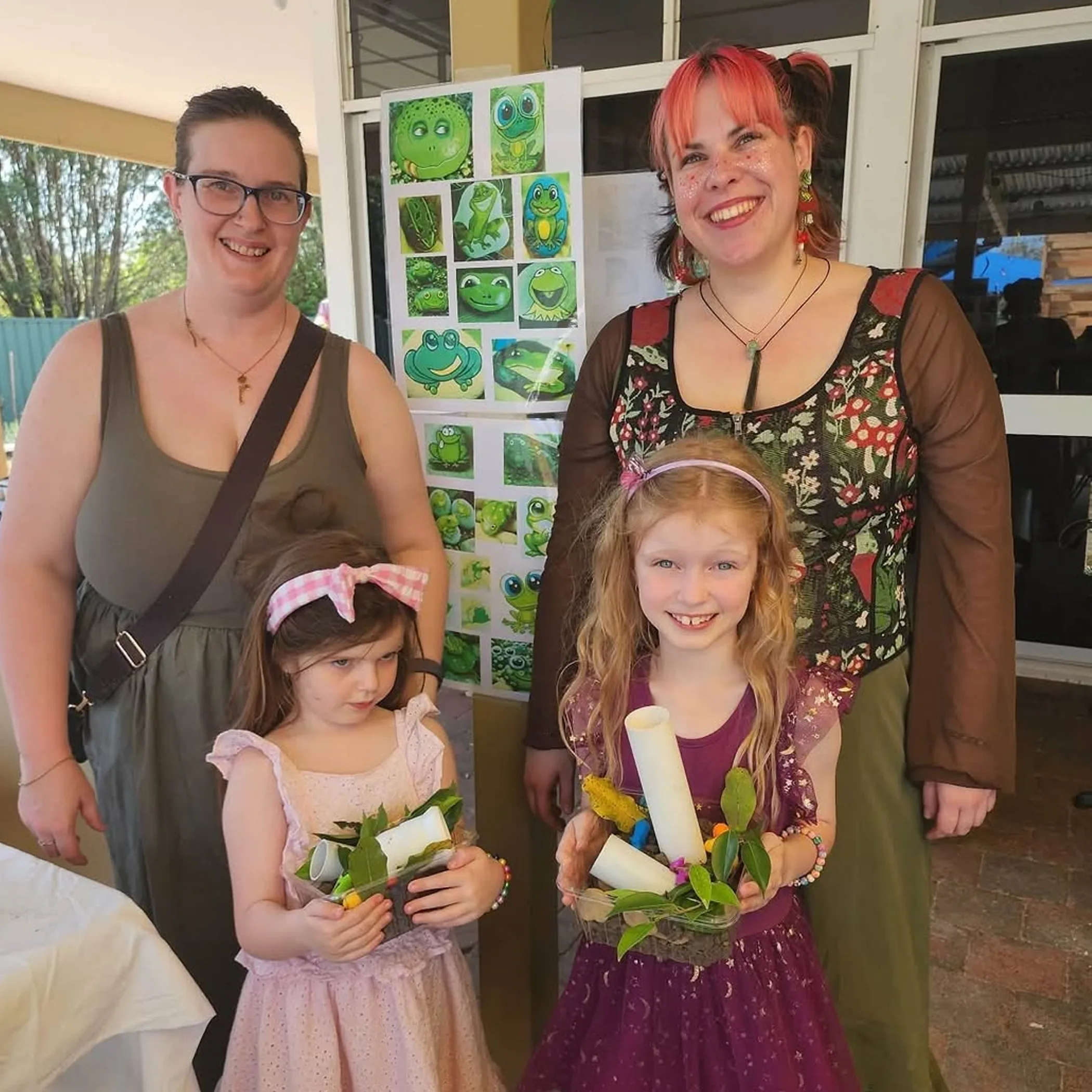families at a queensland community event