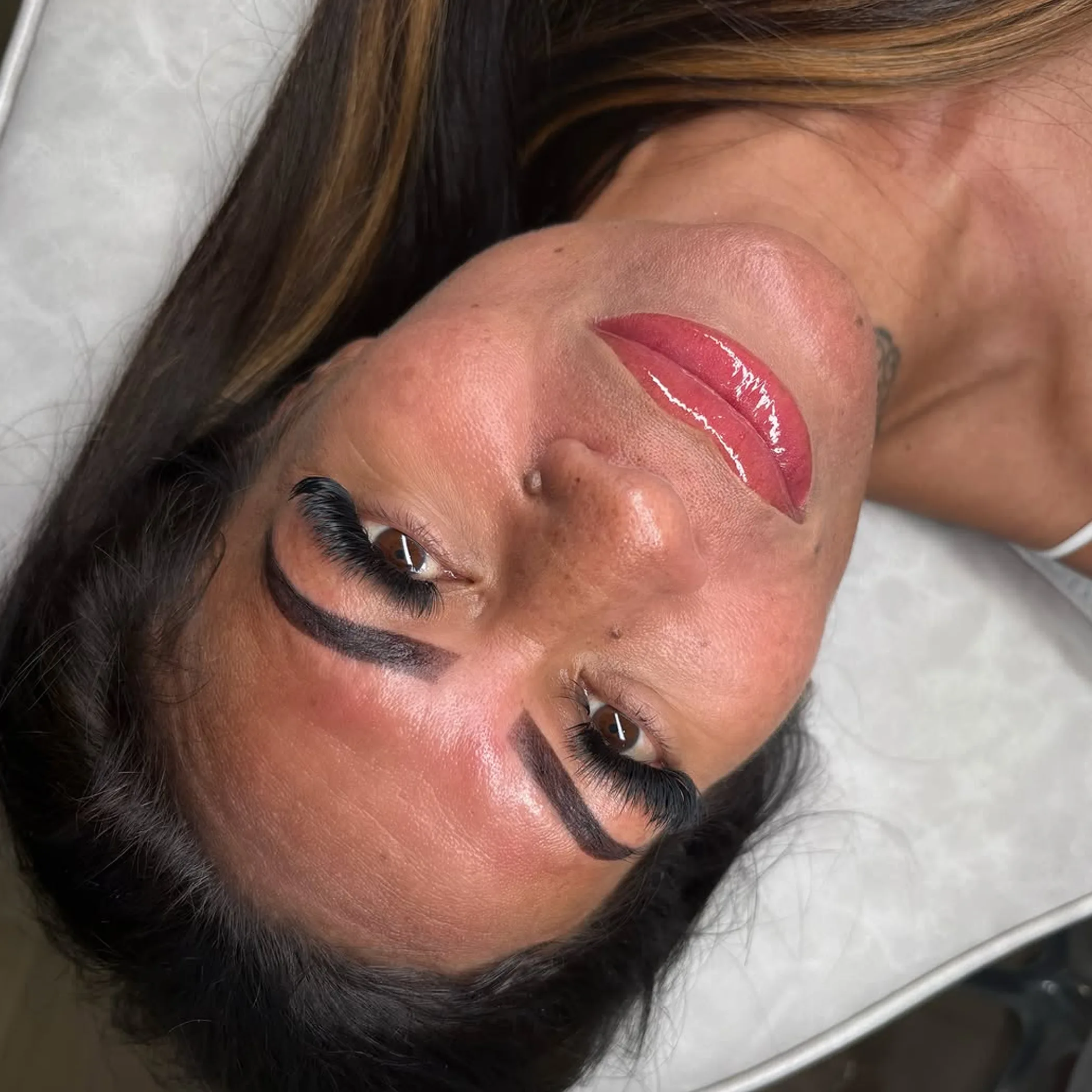 cosmetic lip tattooing procedure